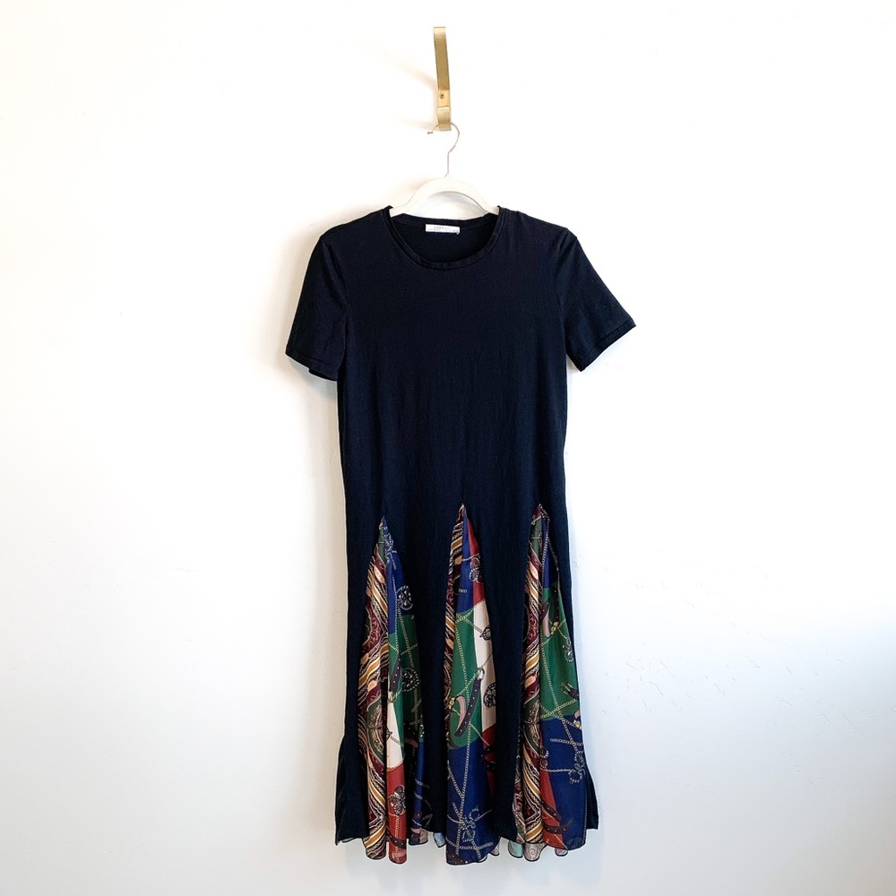 Zara T-Shirt Flare Chain & Belt Design Dre…